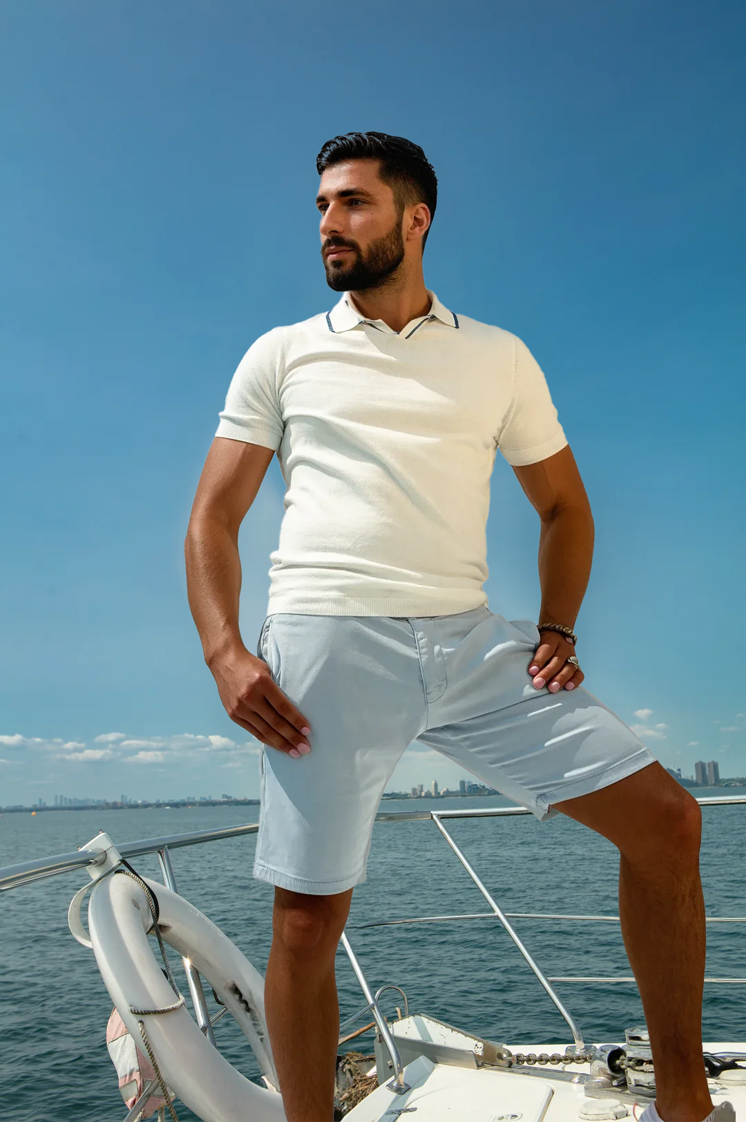 Johnny Open Polo White - 7 Downie St.®