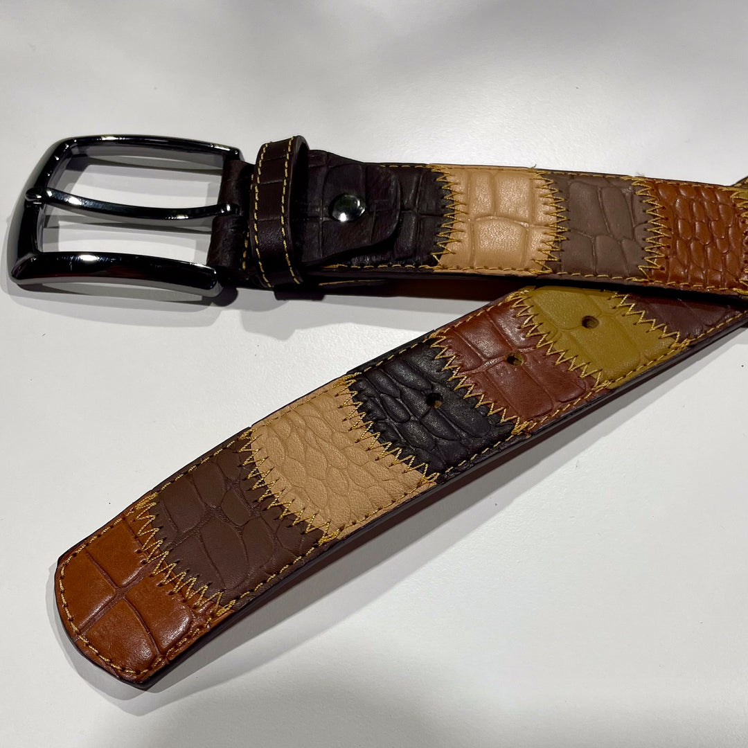 Patchwork Belt Tan - 7 Downie St.®
