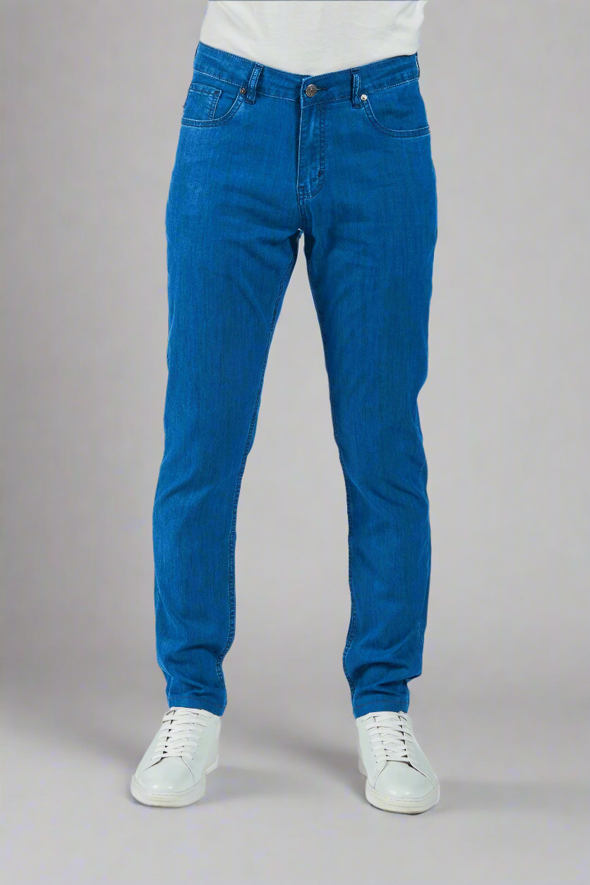 INED - FOLD OVER TENCEL DENIM / SLATE VINTAGE