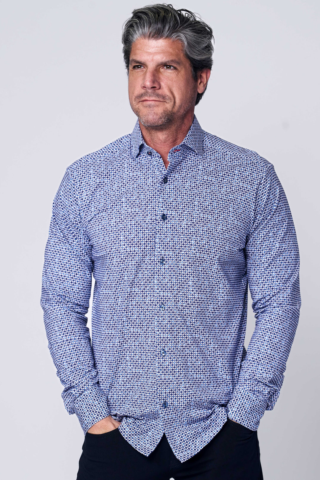 111 AMORE LONGSLEEVE SHIRT IN NAVY - 7 Downie St.®