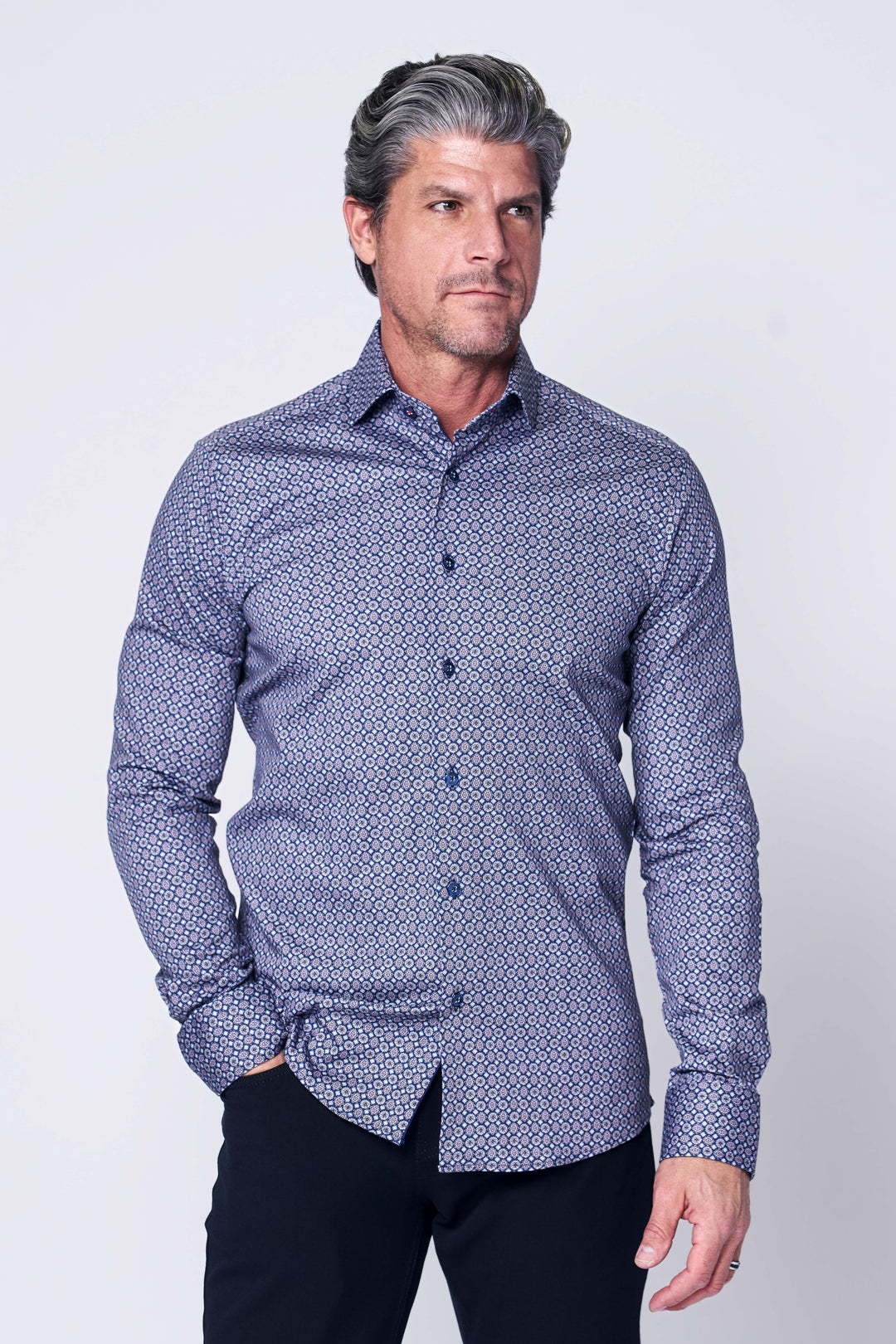 116 LONG SLEEVES SHIRT IN NAVY - 7 Downie St.®