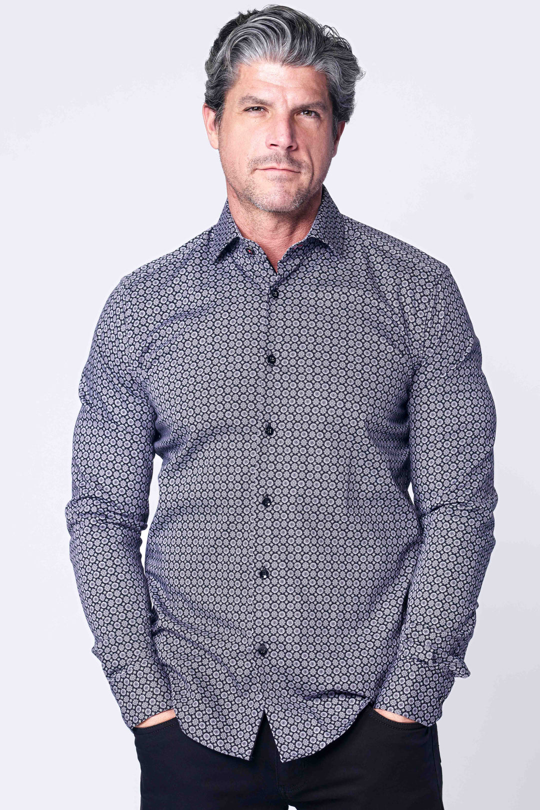 121 LONG SLEEVES SHIRT IN NAVY - 7 Downie St.®