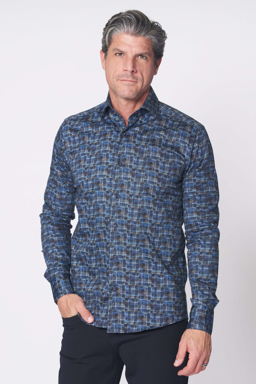 137 LONGSLEEVE SHIRT IN BLUE - 7 Downie St.®