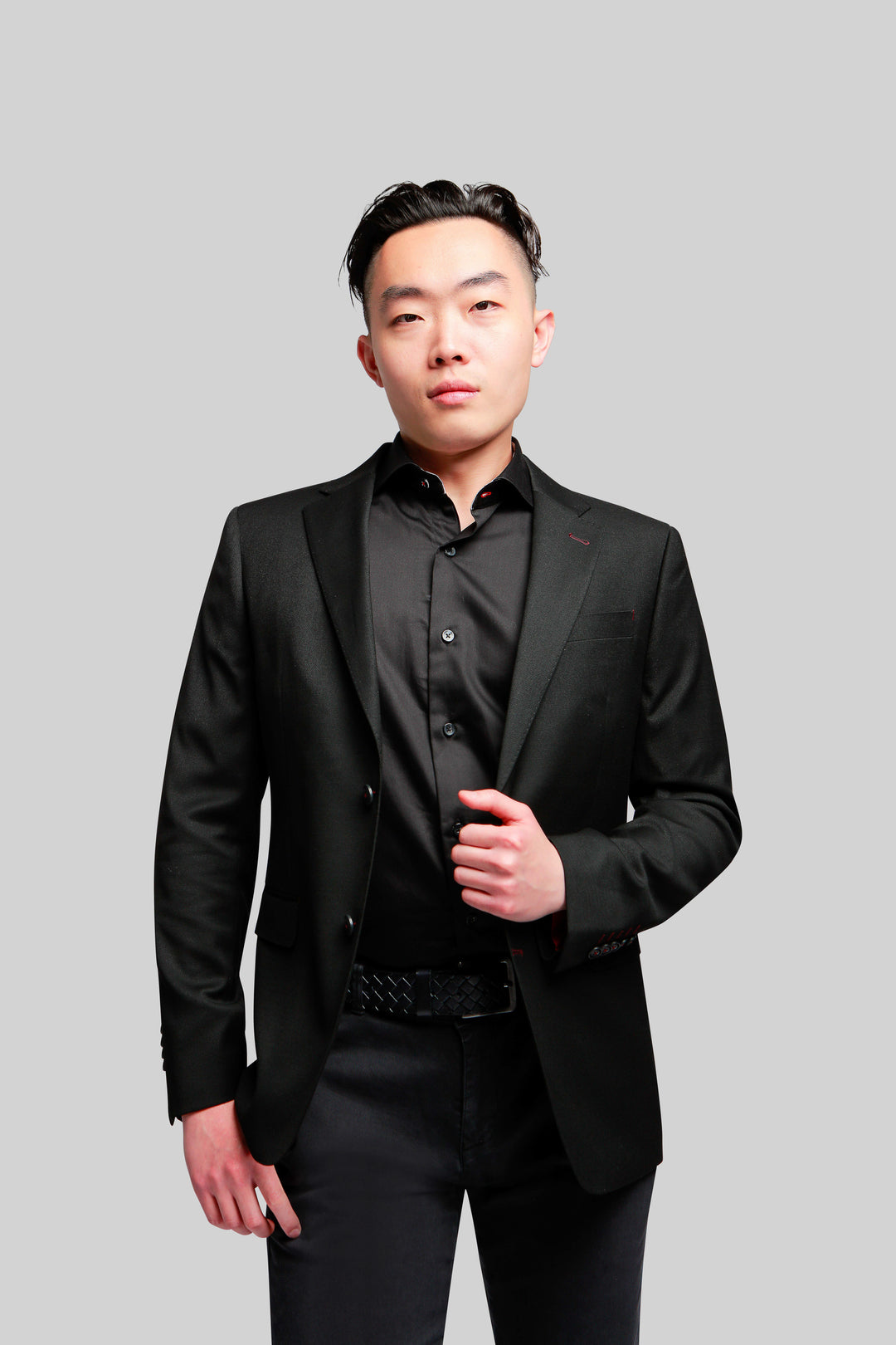 Napoli Black Solid Blazer - 7 Downie St.®