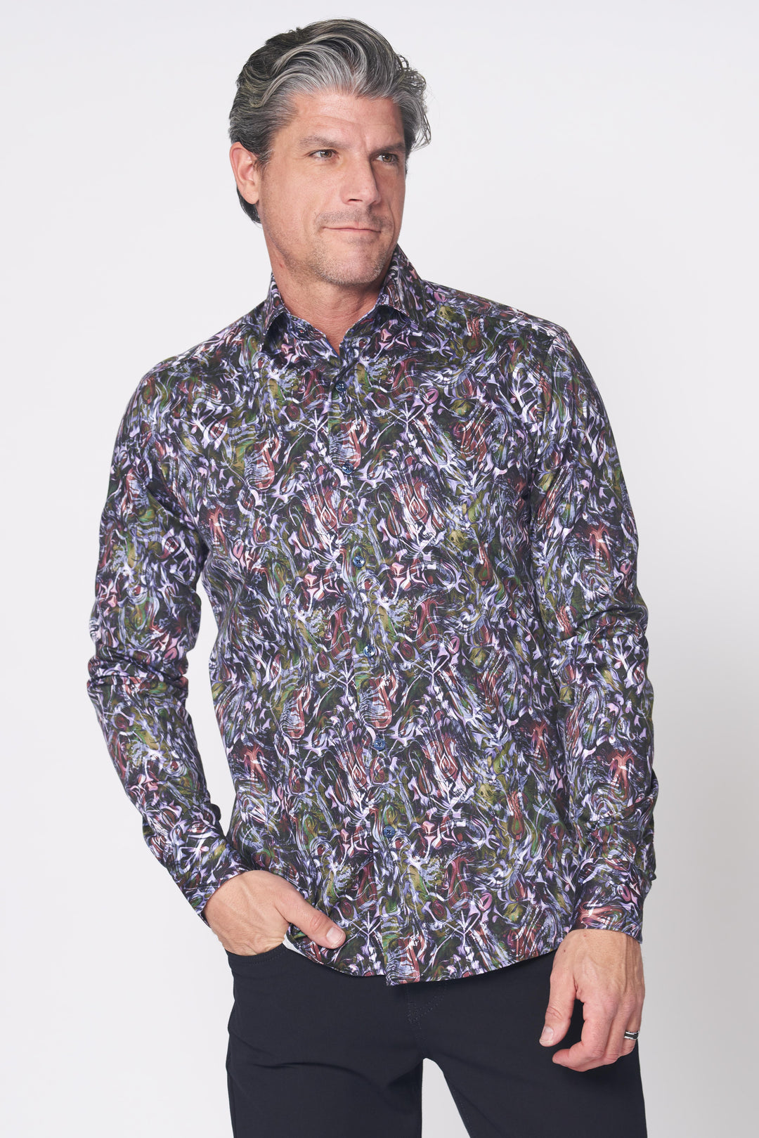 21 LONG SLEEVES SHIRT IN PURPLE - 7 Downie St.®