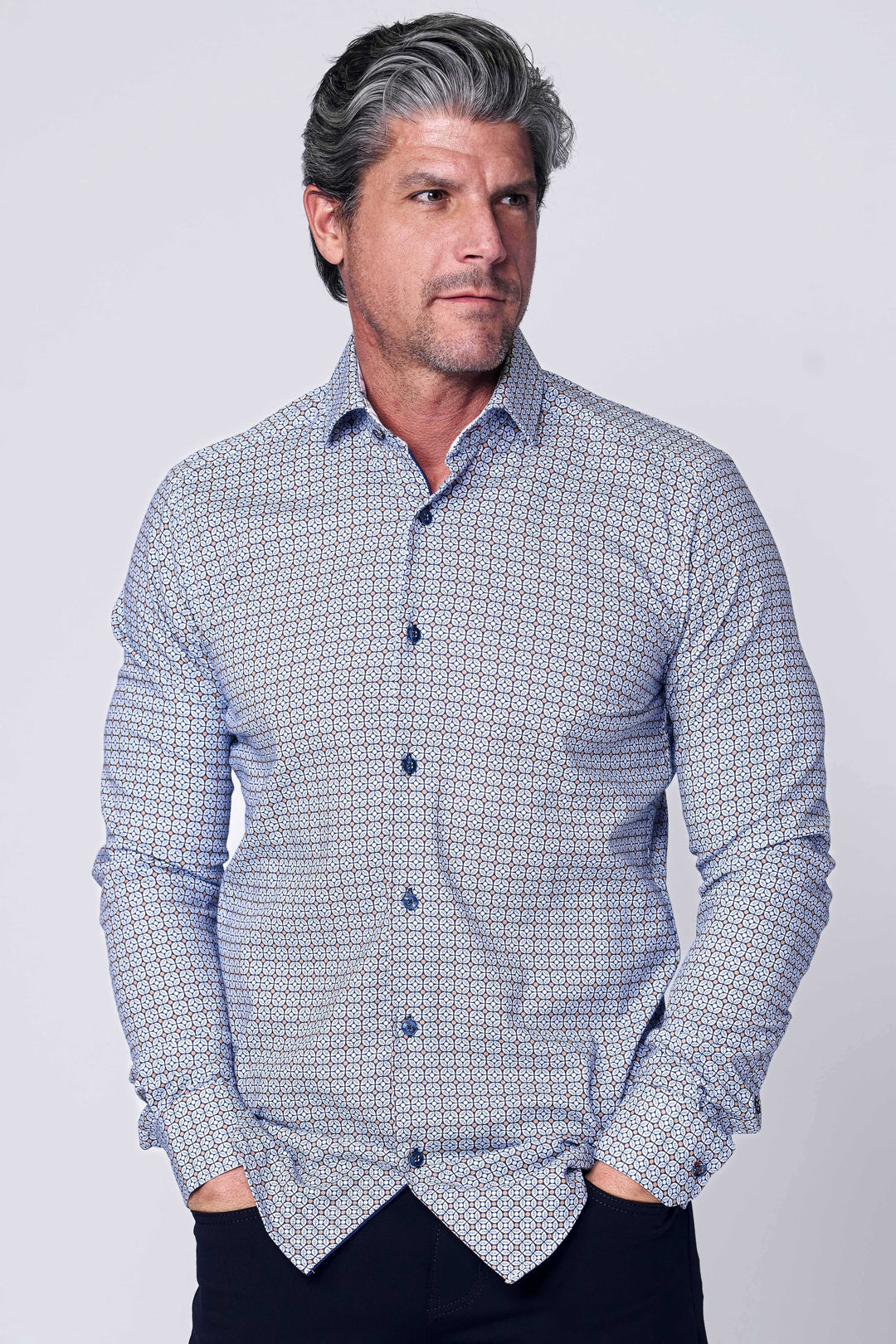 49 LONG SLEEVES SHIRT IN MULTI - 7 Downie St.®