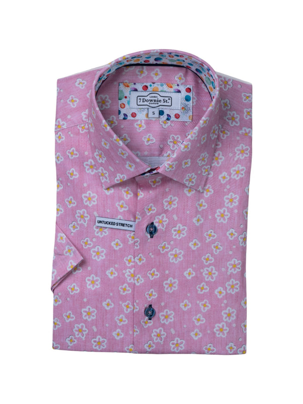 SHORT SLEEVE SPORT SHIRTS IN PINK