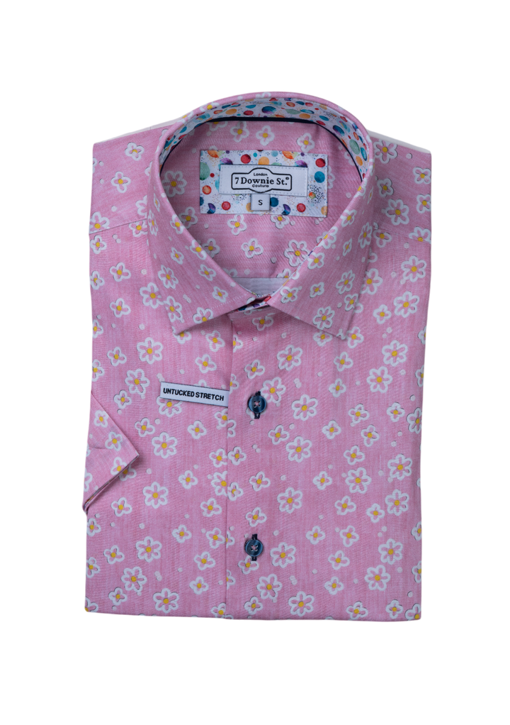 SHORT SLEEVE SPORT SHIRTS IN PINK