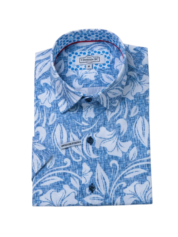 Bloomfield Short Sleeve Sport Shirts in Blue