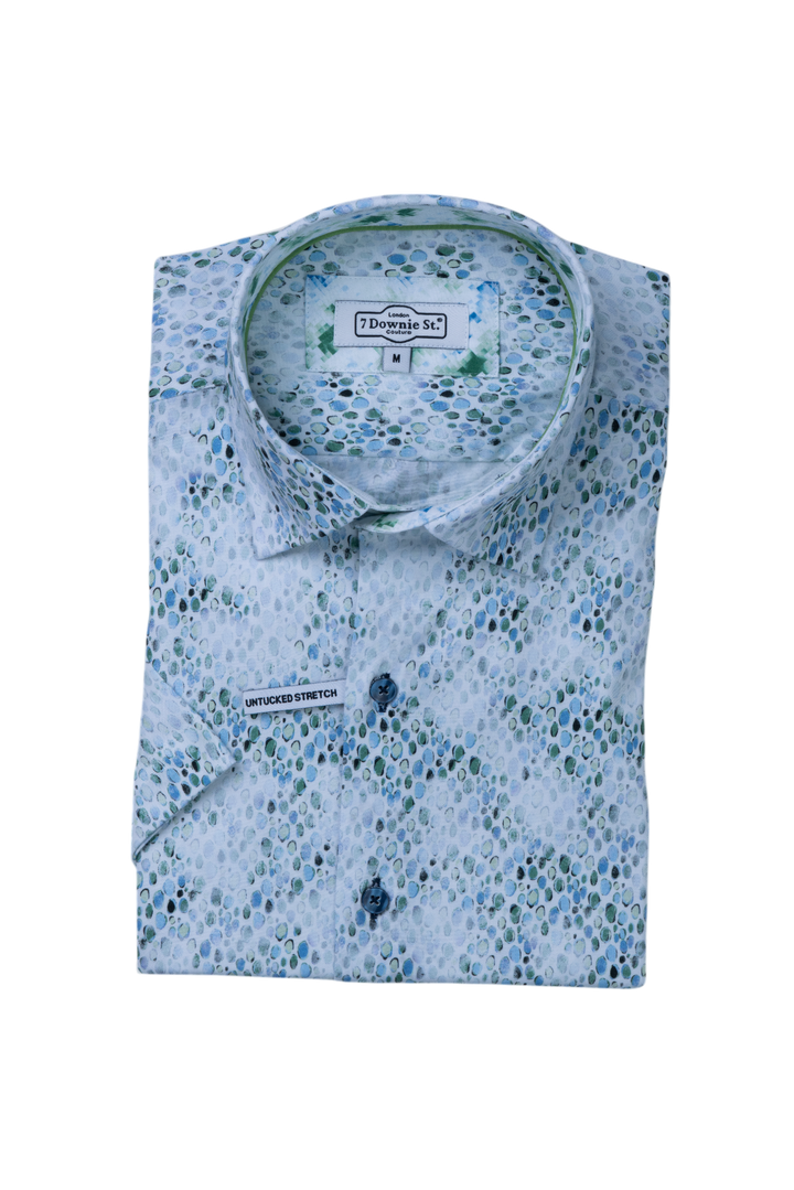 9010  Short Sleeve Sport Shirts in Green