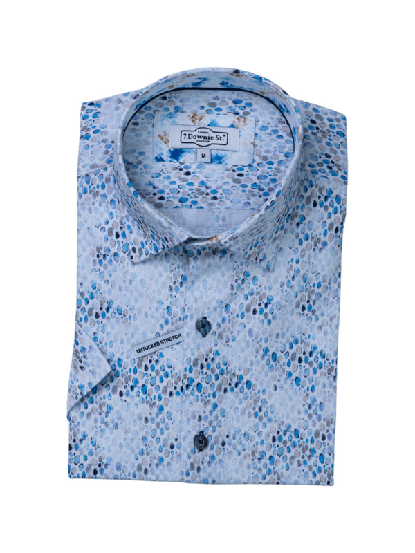 Short Sleeve Sport Shirts in Blue