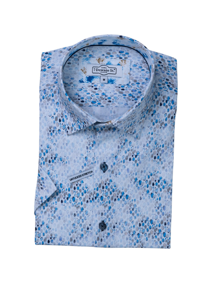 Short Sleeve Sport Shirts in Blue