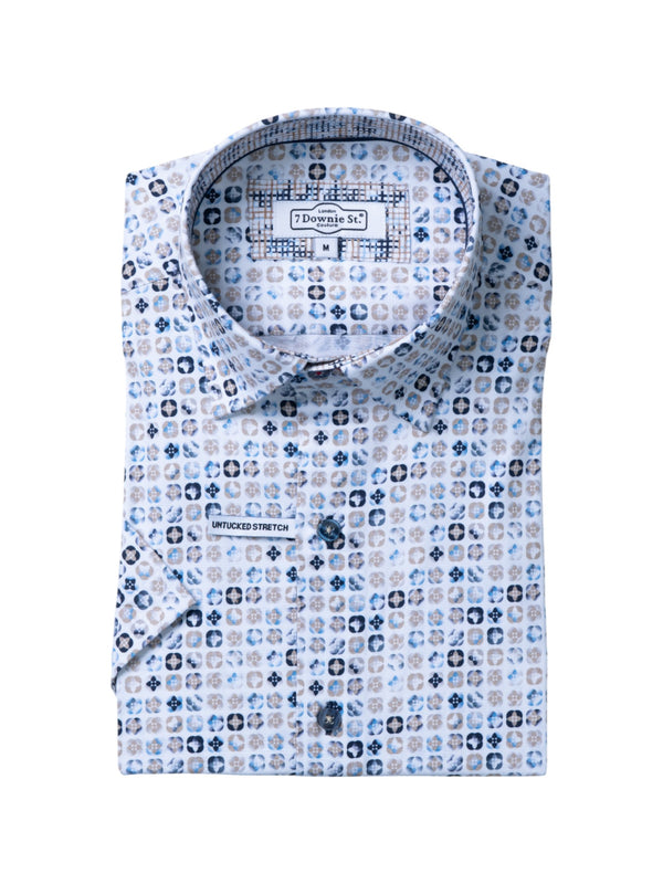 Short Sleeve Sport Shirts in Blue