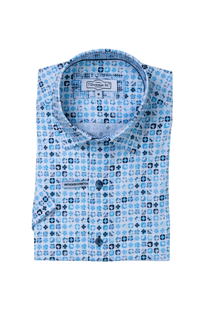 9025  Short Sleeve Sport Shirts in Grey