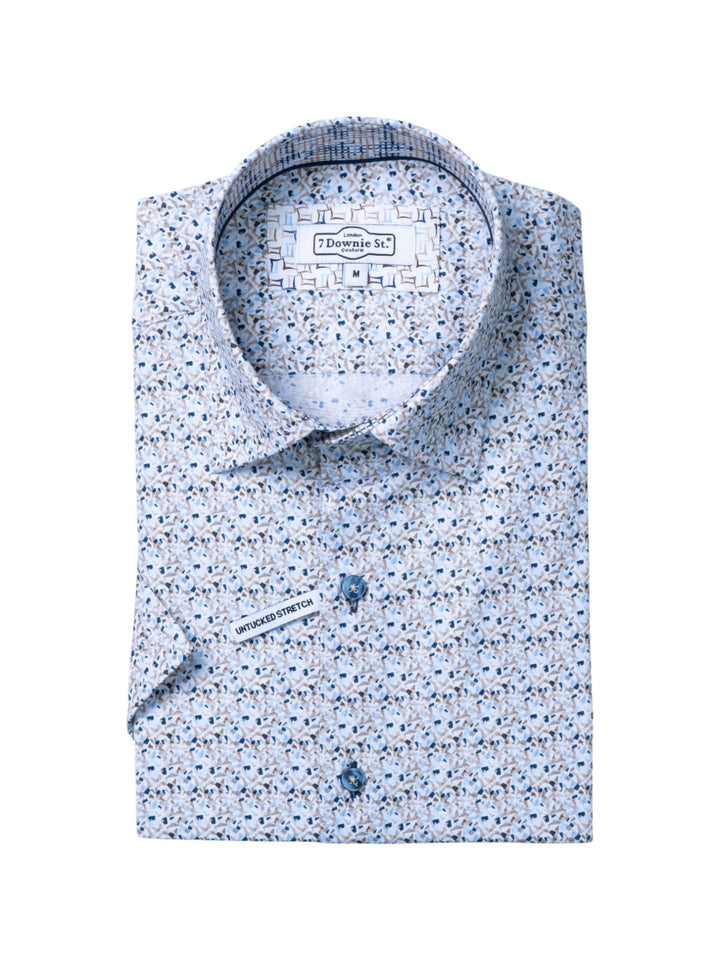 Short Sleeve Sport Shirts in Brown