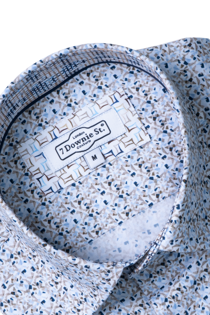 9026  Short Sleeve Sport Shirts in Brown