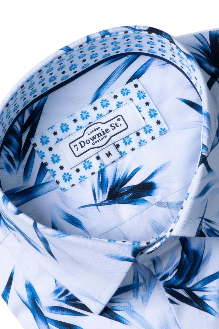 9048  Short Sleeve Sport Shirts in White