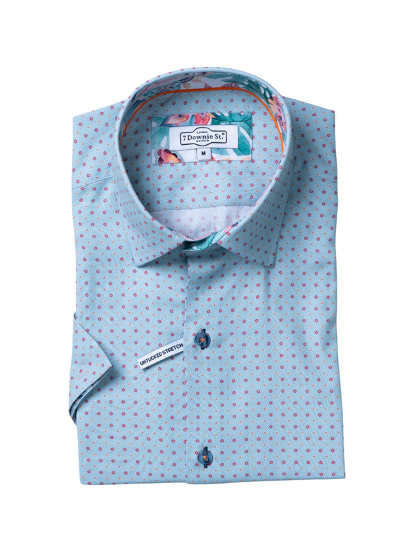 Short Sleeve Sport Shirts in Blue