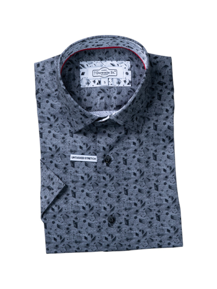 SHORT SLEEVE SPORT SHIRTS IN GREY