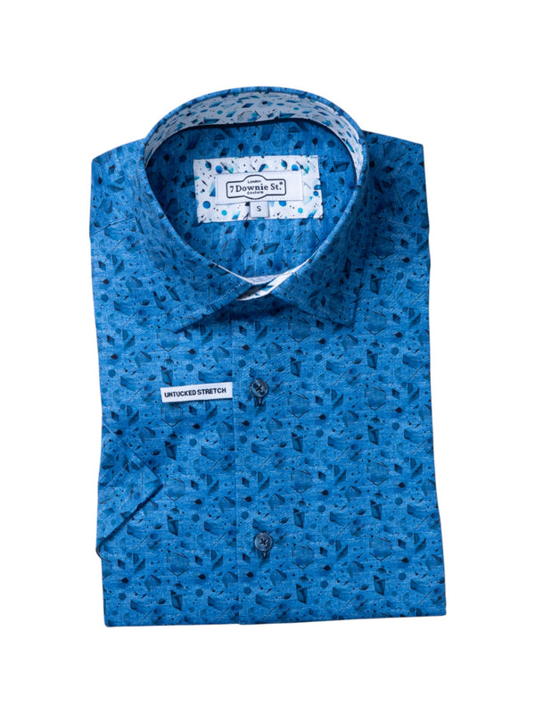 SHORT SLEEVE SPORT SHIRTS IN BLUE