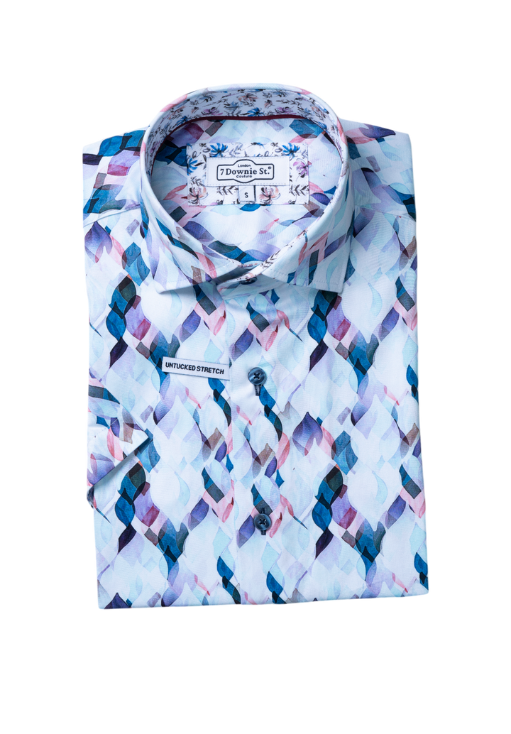 9067  Short Sleeve Sport Shirts in Multi