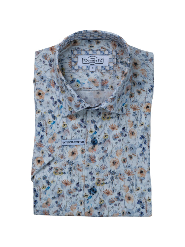 Short Sleeve Sport Shirts in Blue