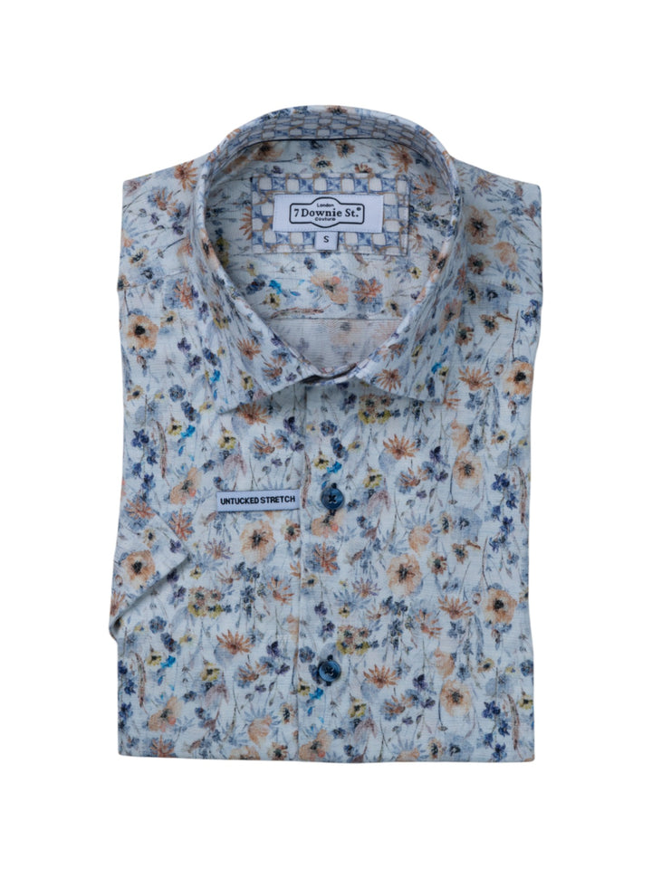 Short Sleeve Sport Shirts in Blue