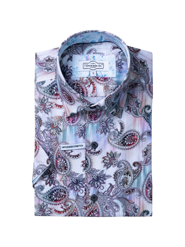 SHORT SLEEVE SPORT SHIRTS IN PURPLE