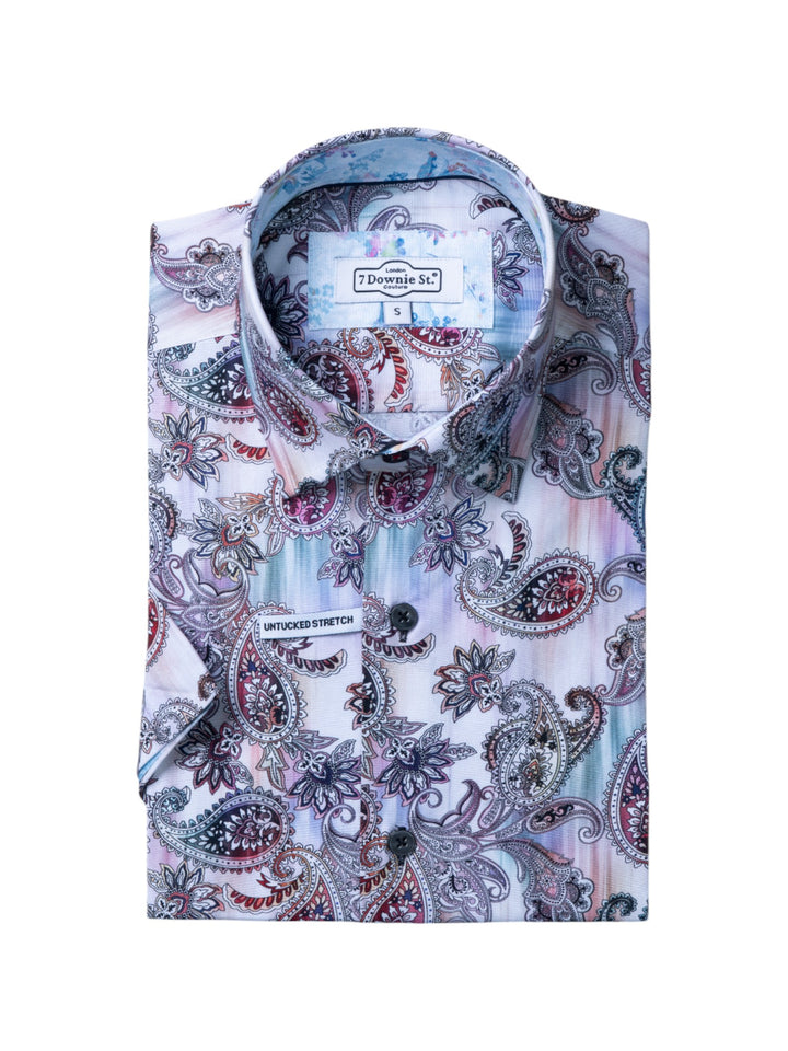 SHORT SLEEVE SPORT SHIRTS IN PURPLE