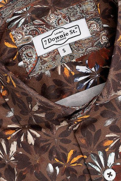 Brown Long Sleeve Sport Shirt M / BROWN