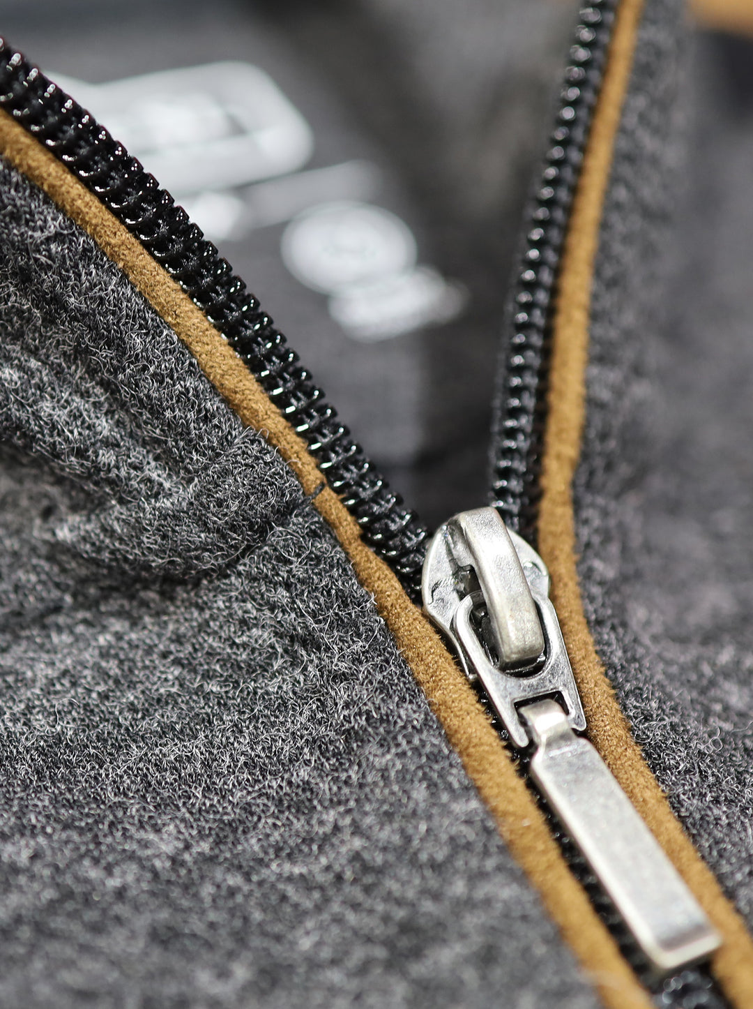 ARIA FULL ZIP WITH SUEDE ACCENT