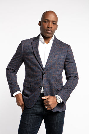 Ander Blue Check Wool Blend Sport Coat - 7 Downie St.®