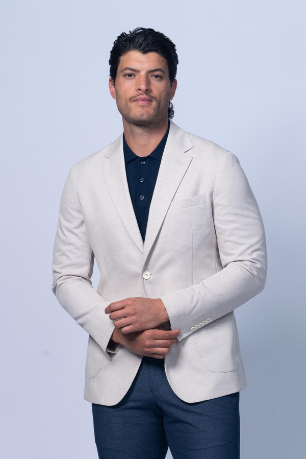 Barrie Beige Stretch Knit