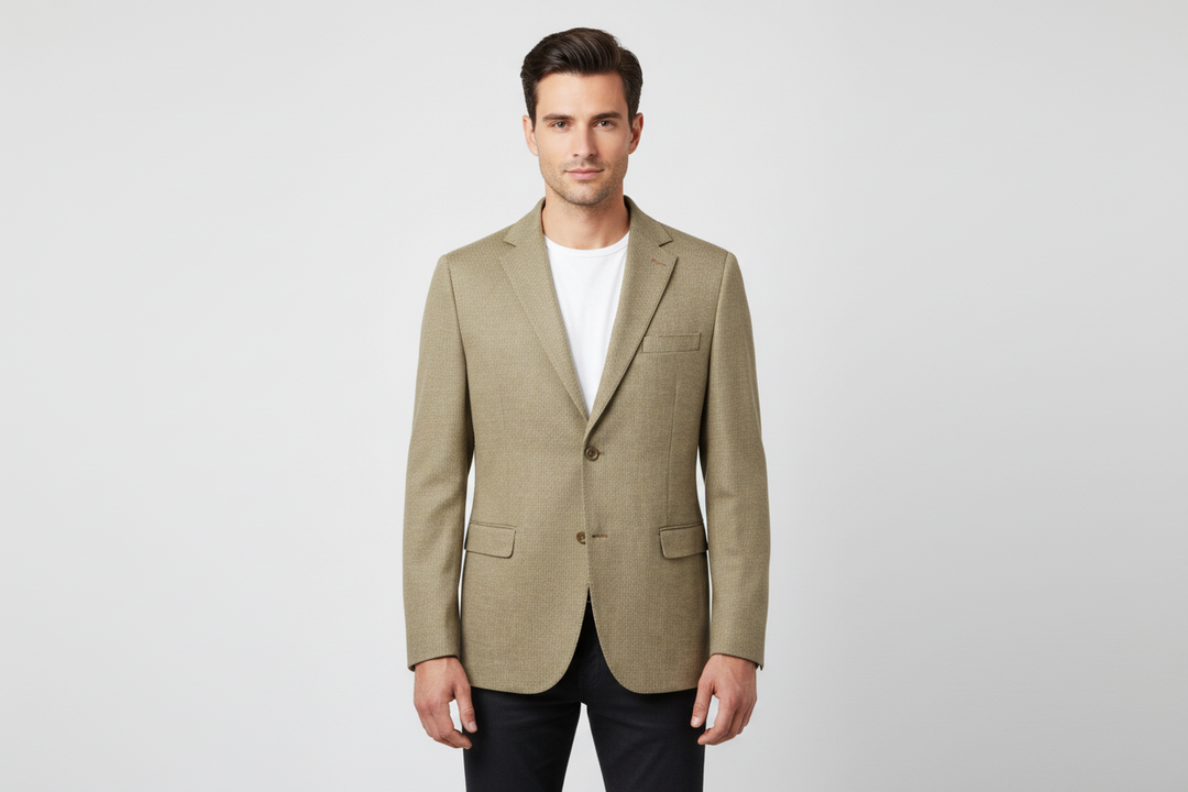 Benson Olive Chenille Knit Sport Coat