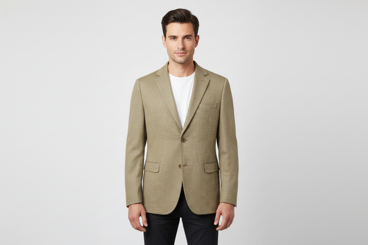 Benson Olive Chenille Knit Sport Coat