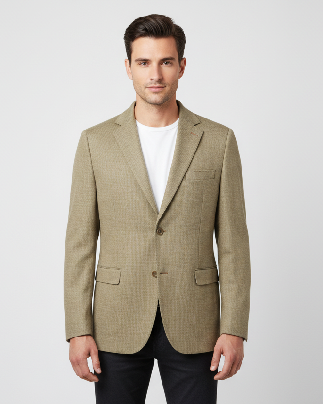 Benson Olive Chenille Knit Sport Coat