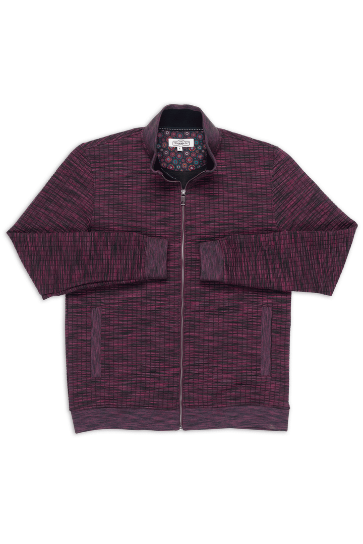 Brixton Plum Full Zip Sweater - 7 Downie St.®