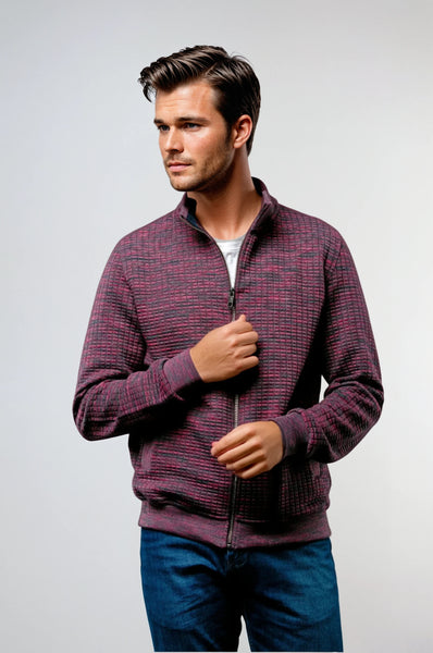 トップス matsufuji LINE KNIT JACKET Autumn Winter 2024 — MATSUFUJI
