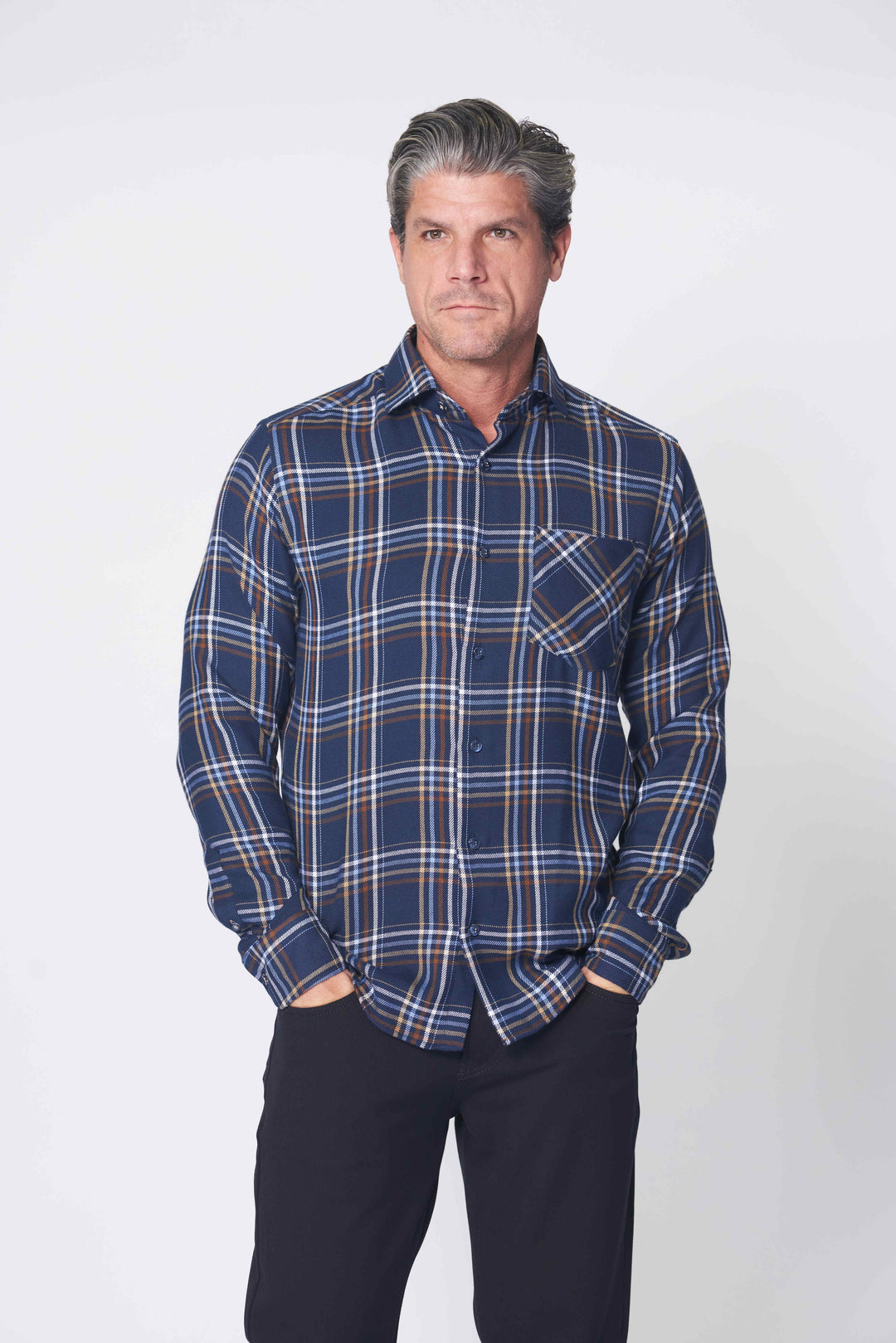 CER 10 LONG SLEEVES SHIRT IN NAVY - 7 Downie St.®