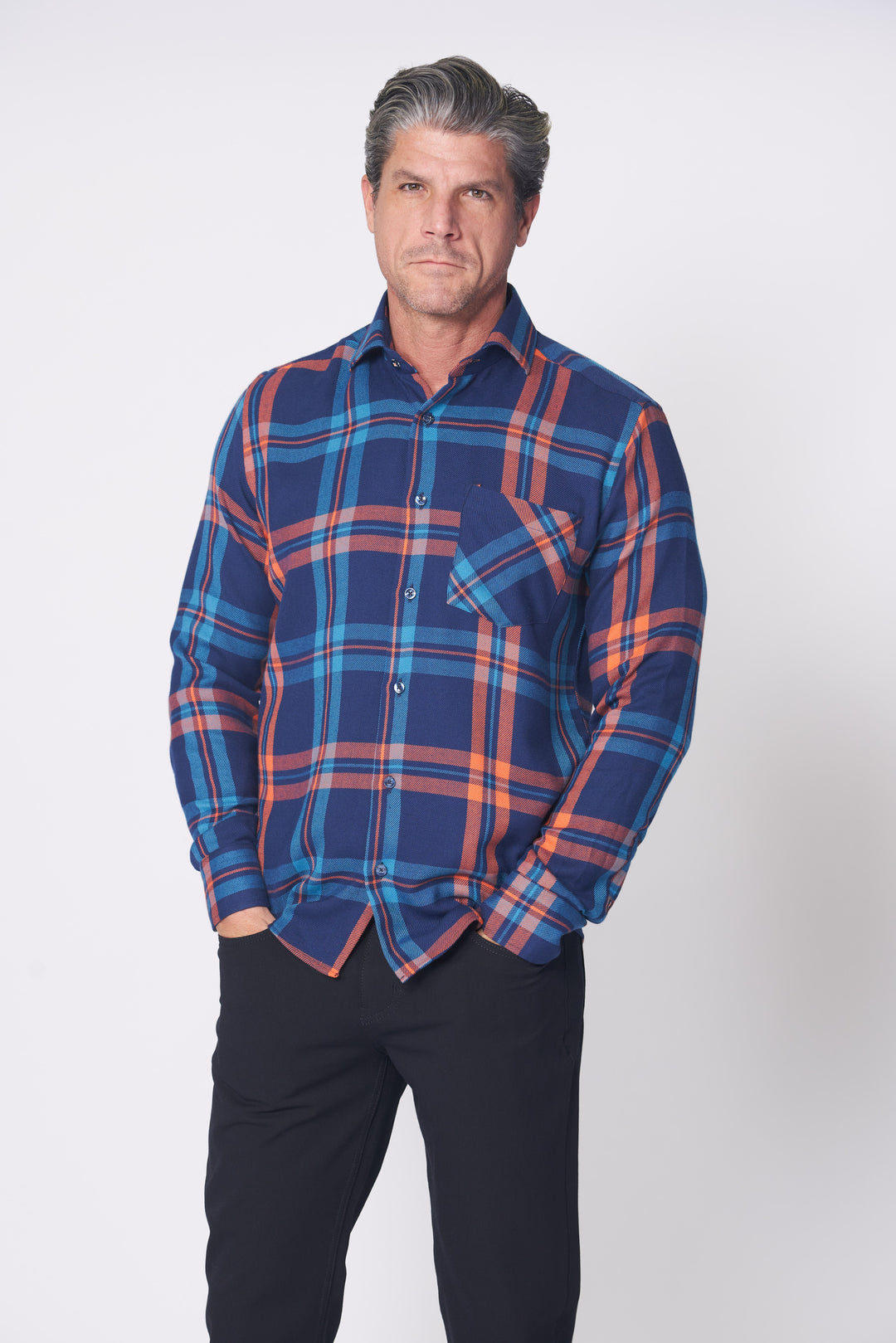 CER 3 LONG SLEEVES SHIRT IN BLUE - 7 Downie St.®