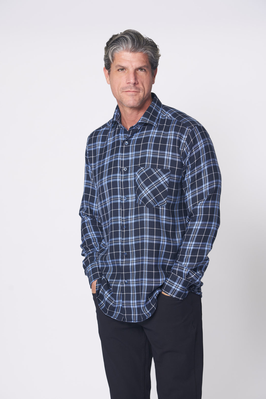 CER 4 LONG SLEEVES SHIRT IN NAVY - 7 Downie St.®
