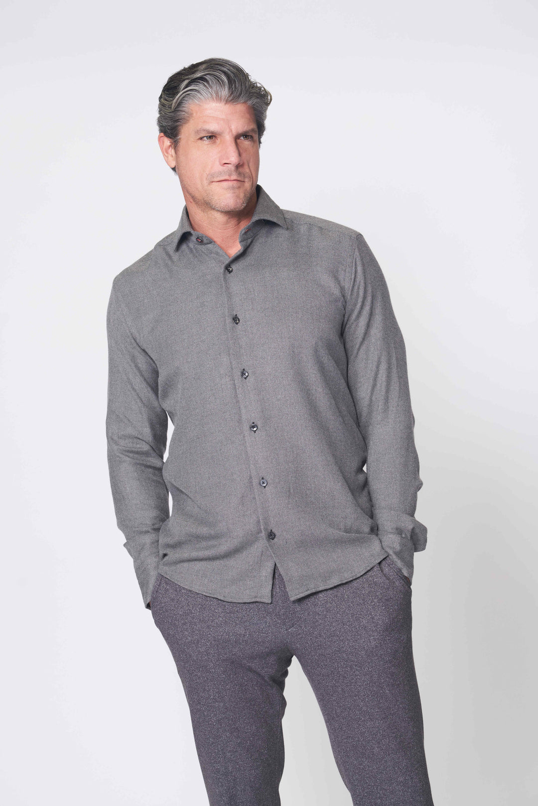CER 5 LONG SLEEVES SHIRT IN GREY - 7 Downie St.®