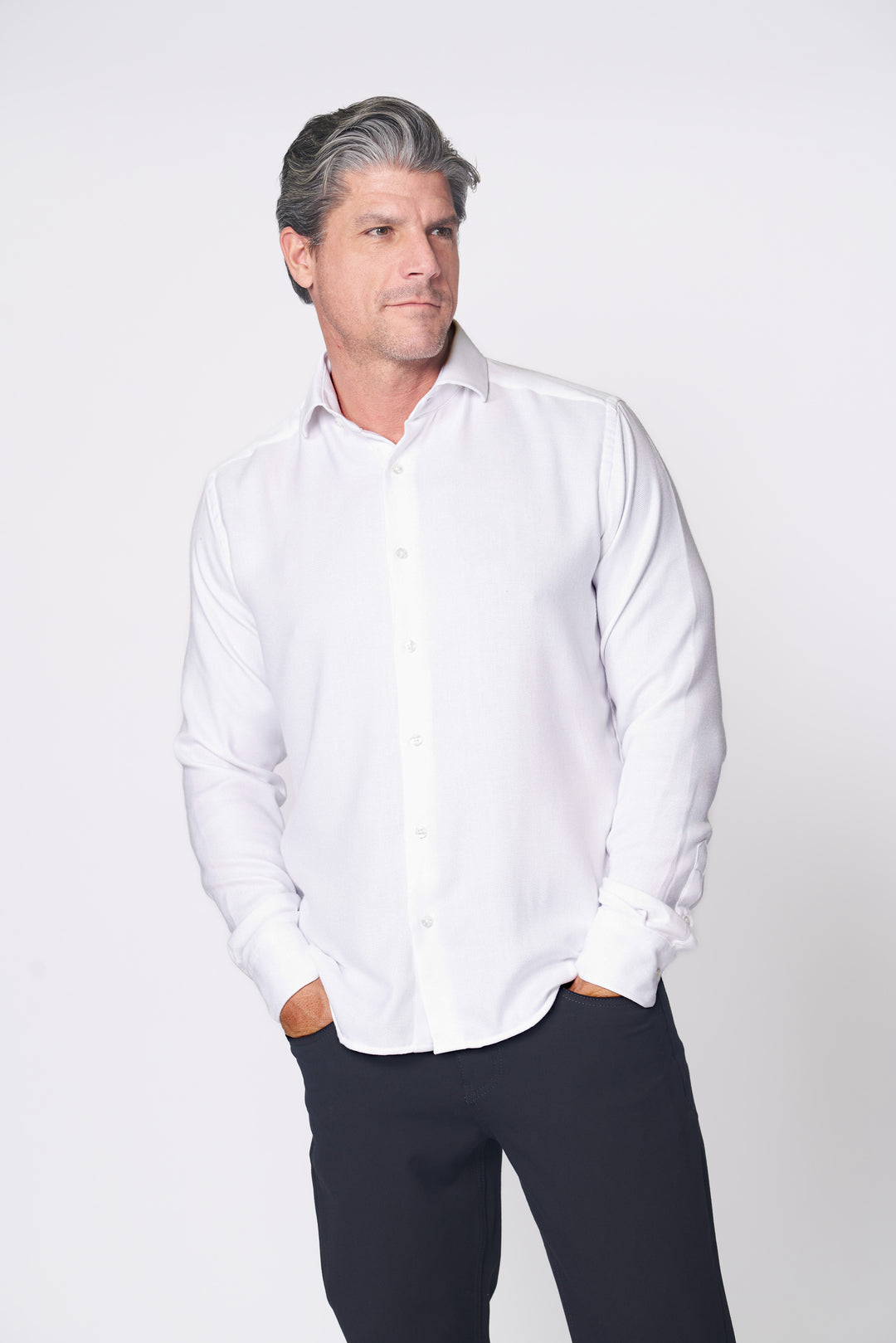 CER 8 LONG SLEEVES SHIRT IN WHITE - 7 Downie St.®