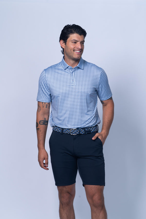 Columbia Printed Ultraflex Polo in Blue