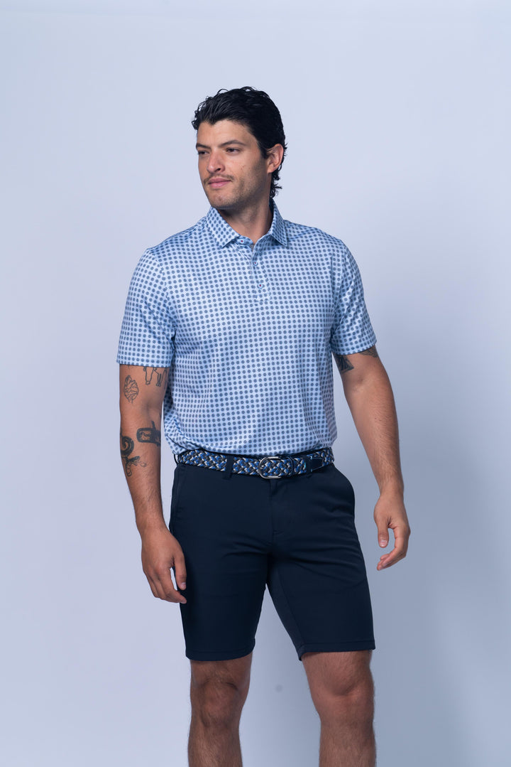 Columbia Printed Ultraflex Polo in Blue