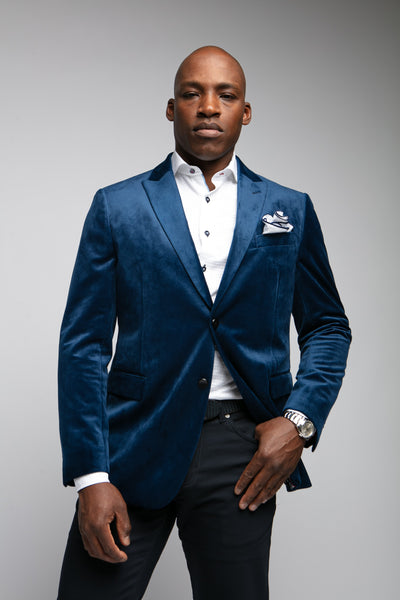 Exton Solid Blue Dinner Jacket - 7 Downie St.®