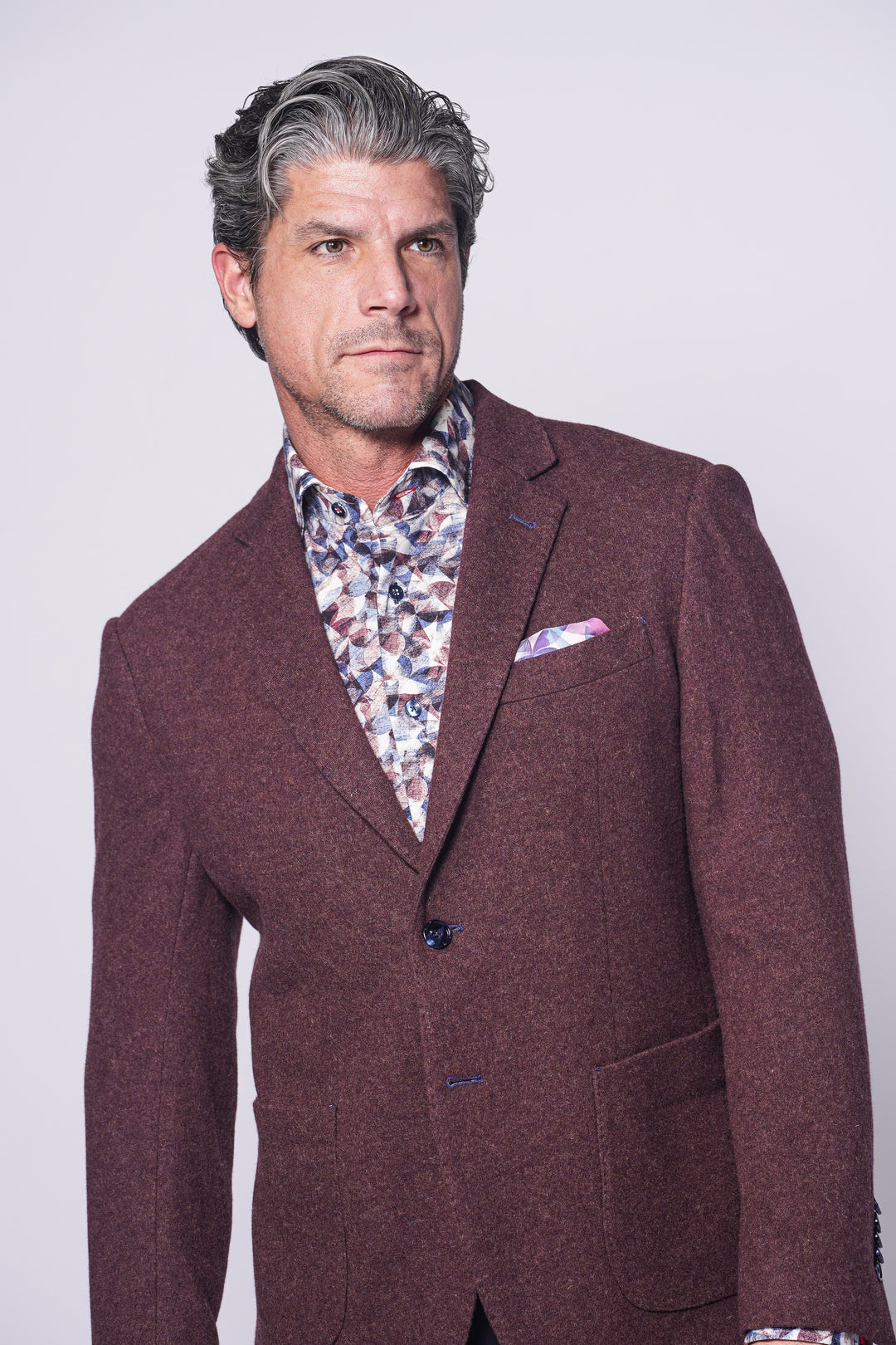 GALLAGHER JACKET IN BURGUNDY - 7 Downie St.®