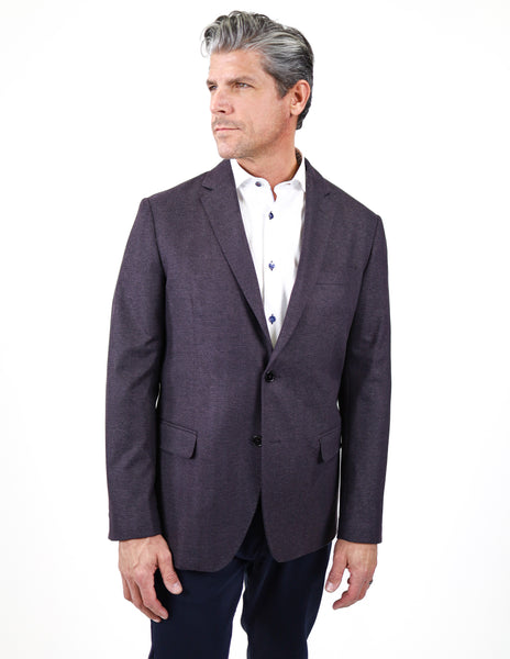 Griffith Purple Knit Blazer