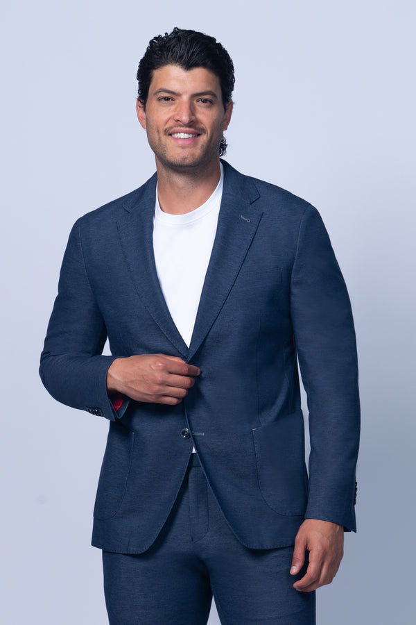 Harley Navy Travel Stretch Blazer