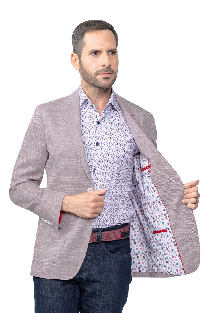 Hartford Berry Linen Lyocell Stretch Blazer